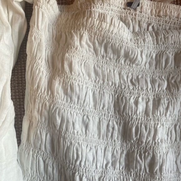 YFB white smocked shoulder top - Picture 4 of 5